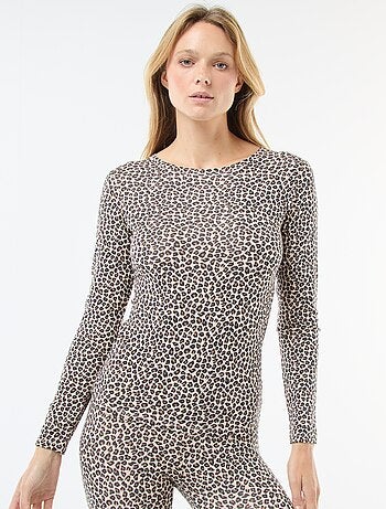 Camiseta termorreguladora de manga larga y cuello redondo