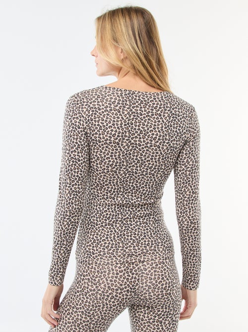 Camiseta termorreguladora de manga larga y cuello redondo - Kiabi