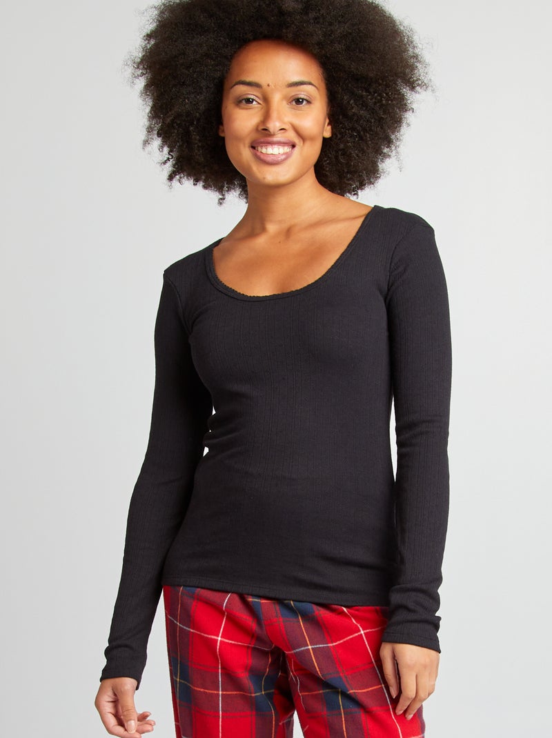 Camiseta termorreguladora negro - Kiabi