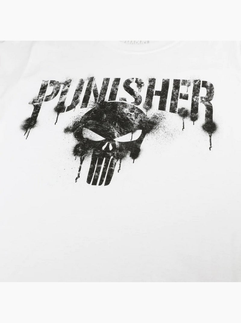 Camiseta texto para hombre - el castigador Blanco - Kiabi