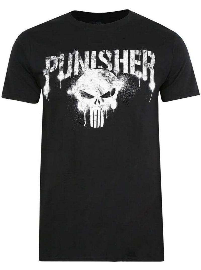 Camiseta texto para hombre - el castigador Negro - Kiabi