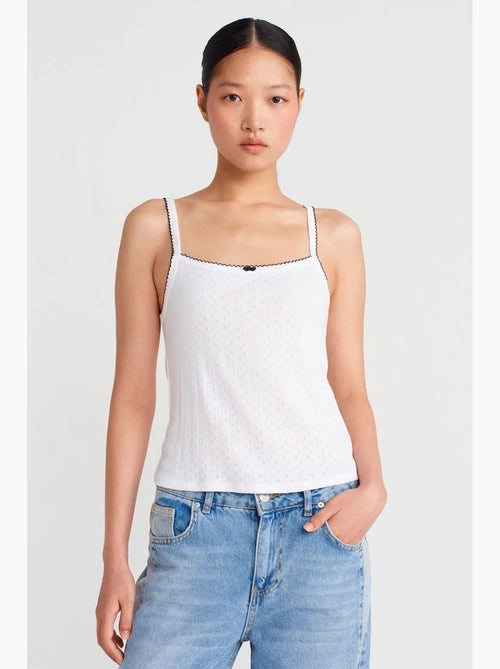 Camiseta texturizada de algodón modal dilvin - Kiabi Camiseta texturizada de algodón modal dilvin - Kiabi