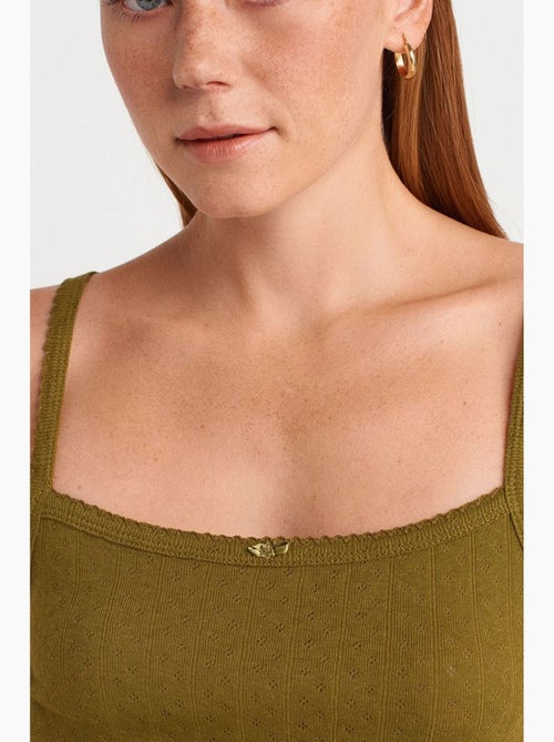 Camiseta texturizada de algodón modal dilvin - Kiabi Camiseta texturizada de algodón modal dilvin - Kiabi