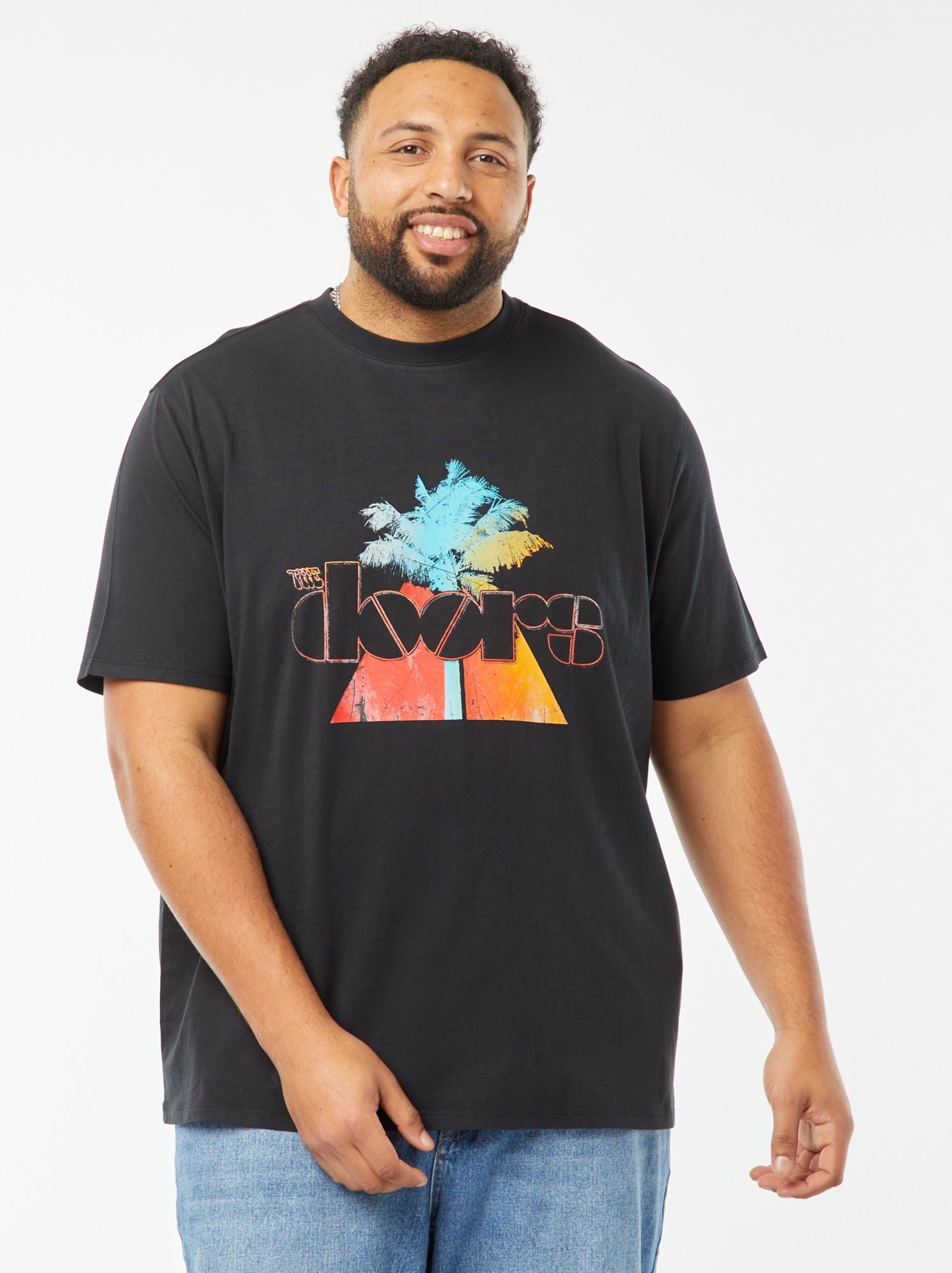 Camiseta 'The Doors' - negro - Tallas grandes - Hombre - 16.00