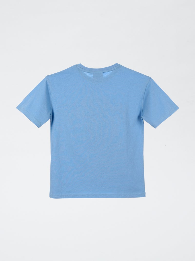 Camiseta 'The Rolling Stone' de manga corta Azul - Kiabi