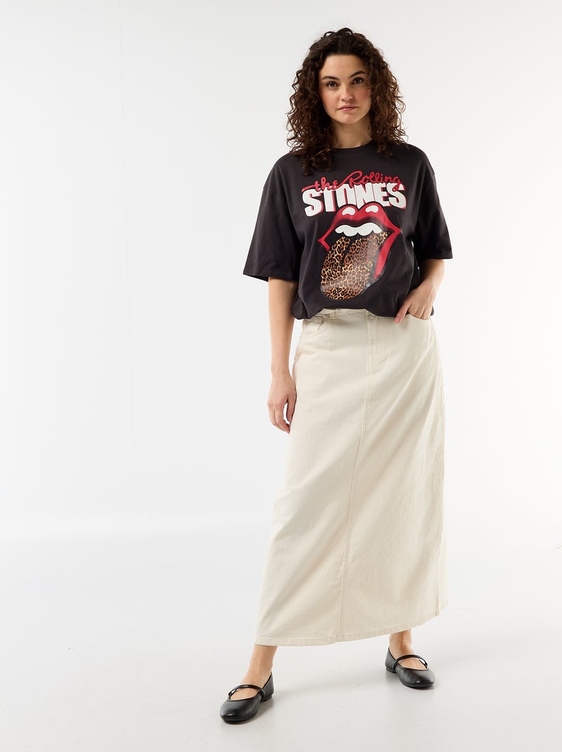 Camiseta 'The Rolling Stones' Negro - Kiabi