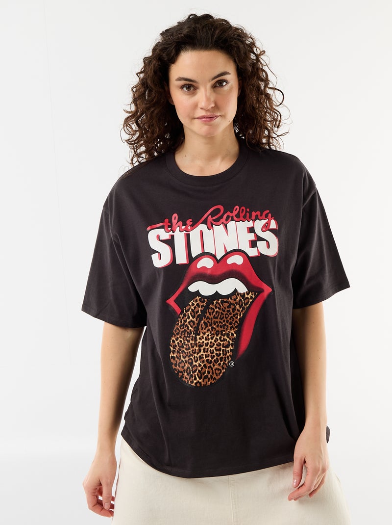 Camiseta 'The Rolling Stones' Negro - Kiabi