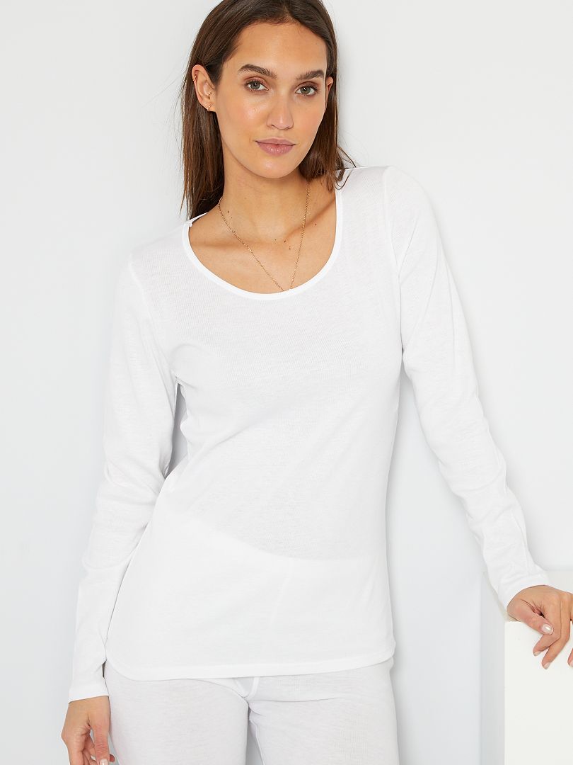 Camiseta Thermolactyl 'Damart' blanco - Kiabi