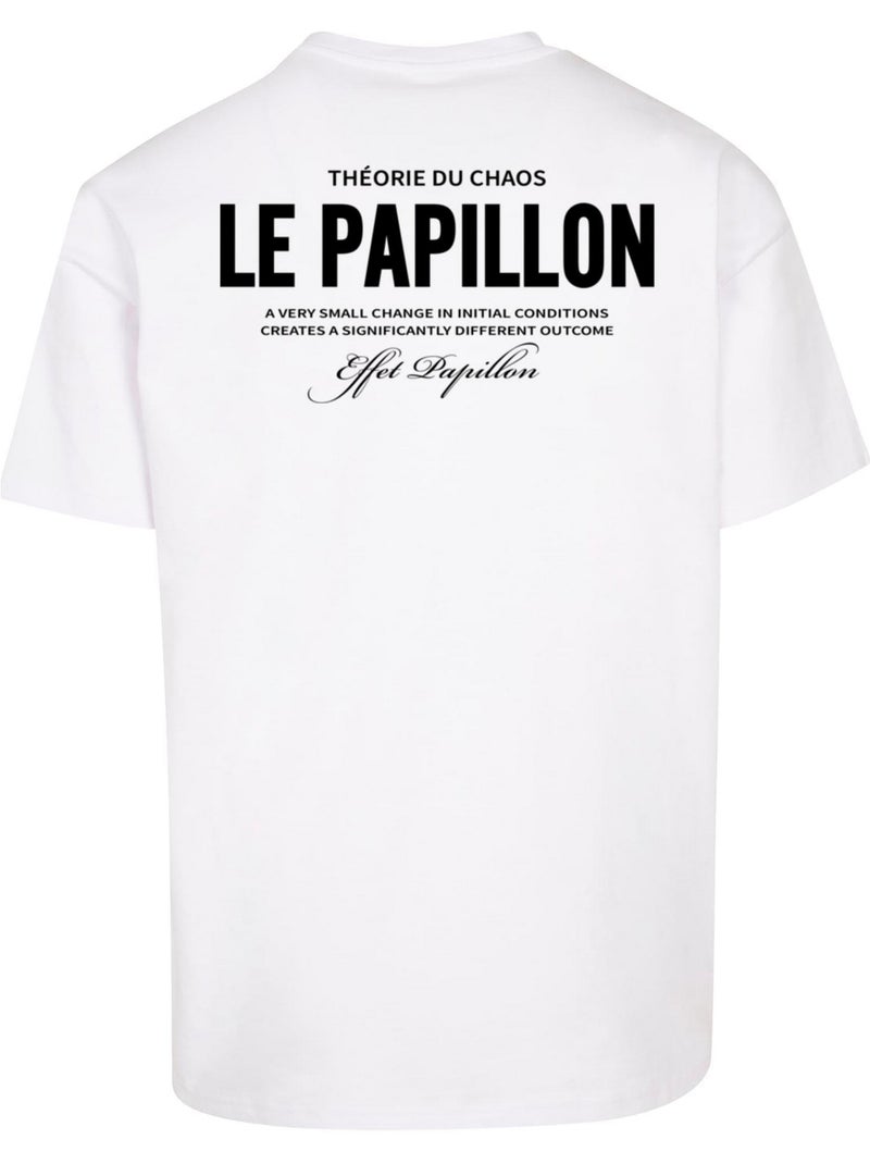Camiseta therorie du chaos para hombre - mister tee Blanco - Kiabi