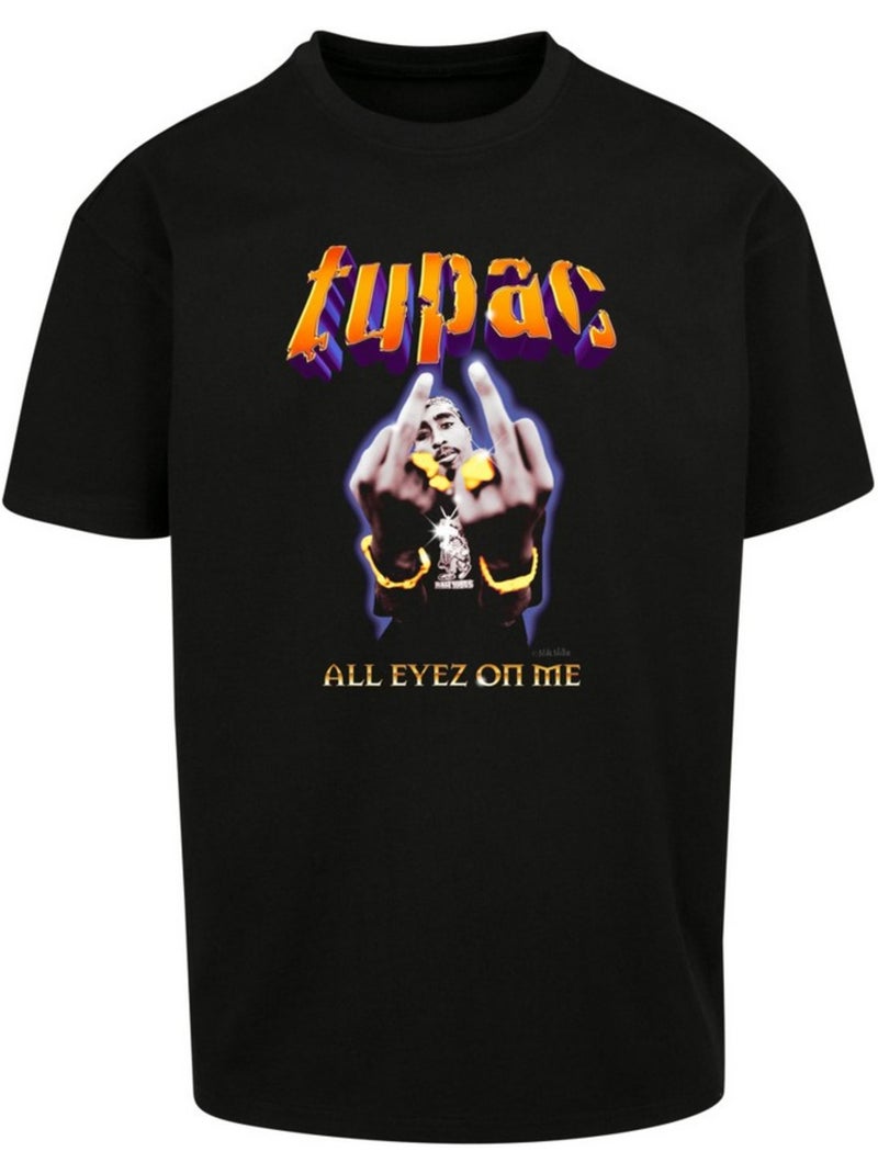 Camiseta thug passion diseño tupac shakur para hombre - mister tee Negro - Kiabi