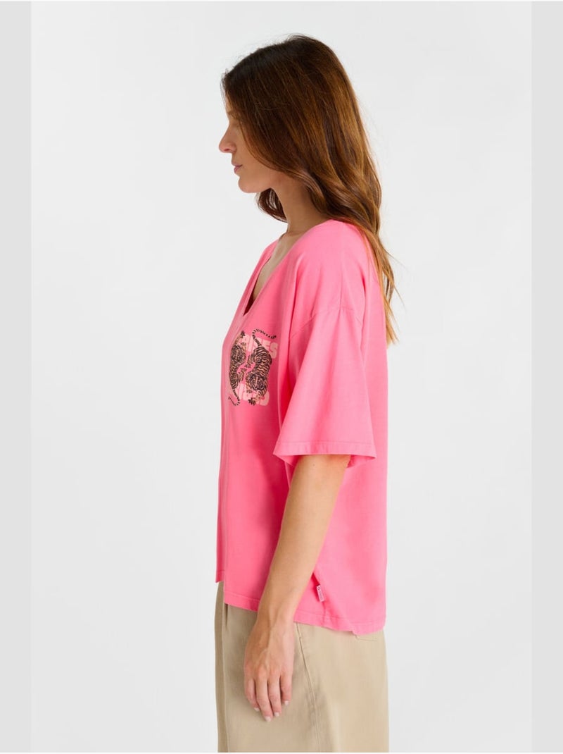 Camiseta TIGRES Rosa - Kiabi