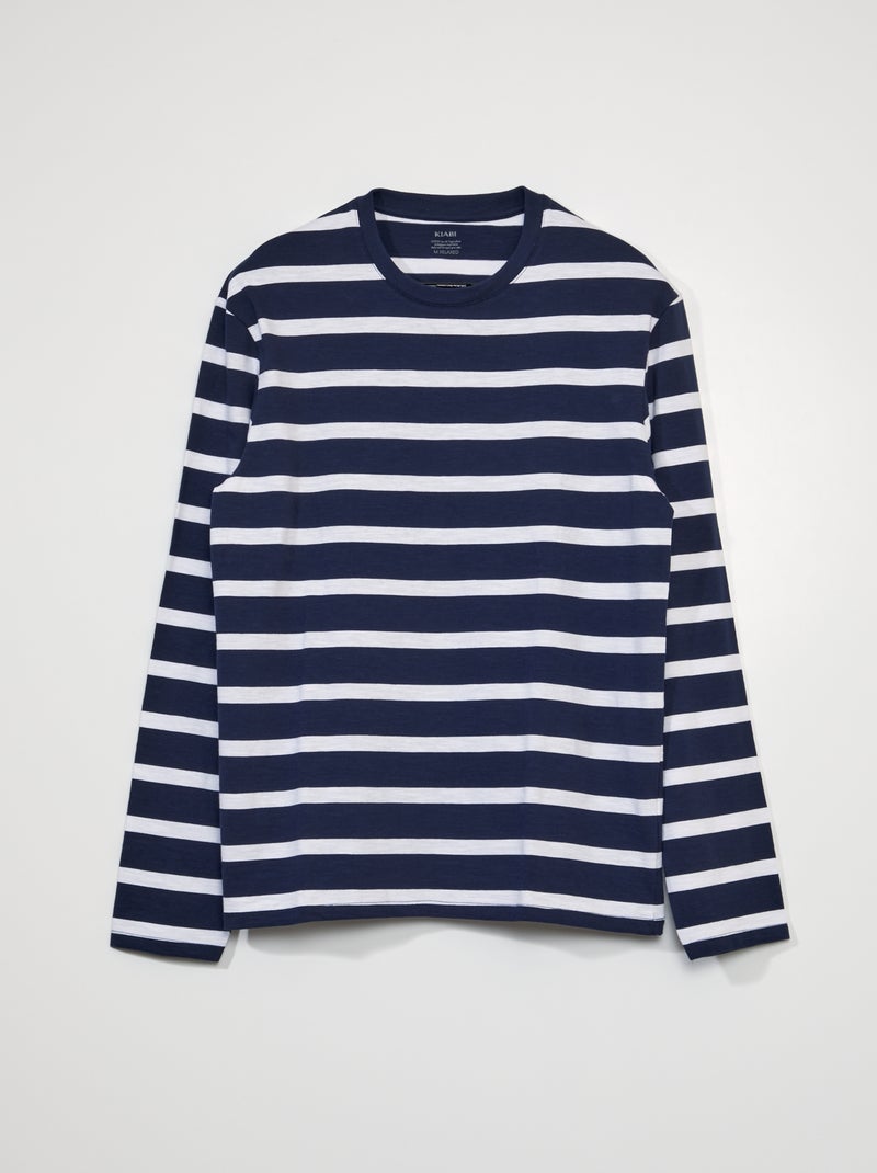 Camiseta tipo marinera NEGRO - Kiabi