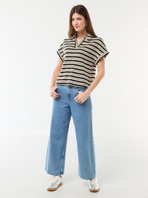 Camiseta tipo polo colorida - Kiabi