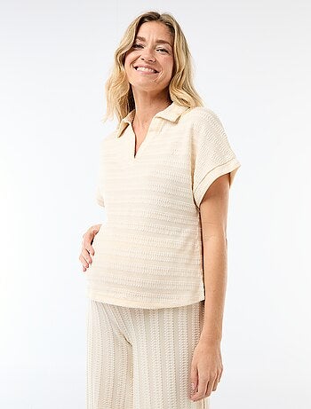 Camiseta tipo polo colorida