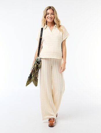 Camiseta tipo polo colorida