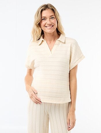 Camiseta tipo polo colorida