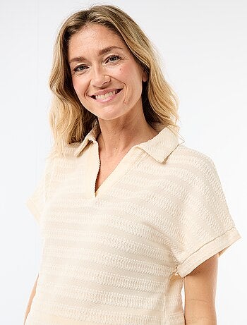 Camiseta tipo polo colorida