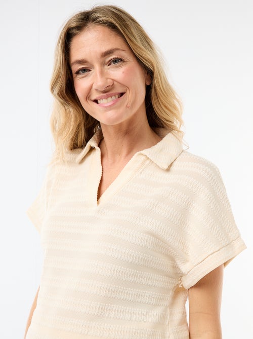 Camiseta tipo polo colorida - Kiabi