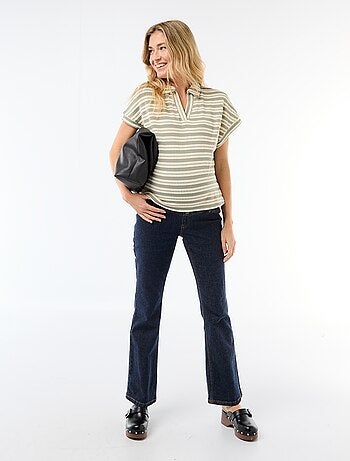 Camiseta tipo polo colorida