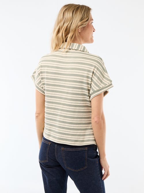 Camiseta tipo polo colorida - Kiabi