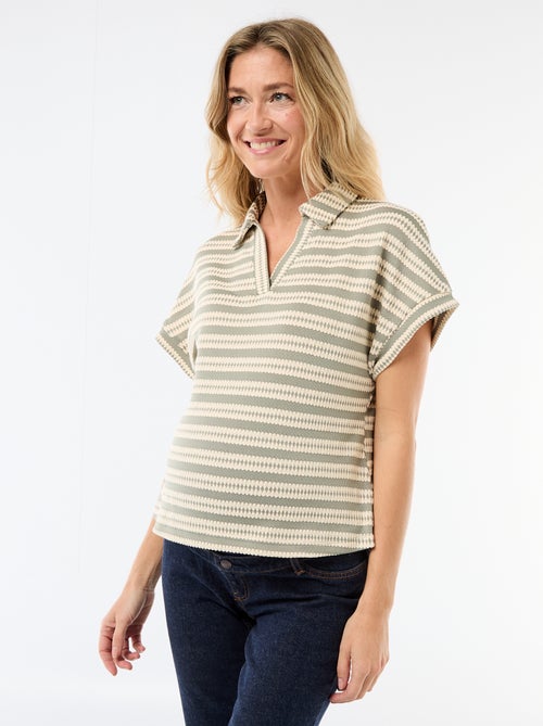 Camiseta tipo polo colorida - Kiabi