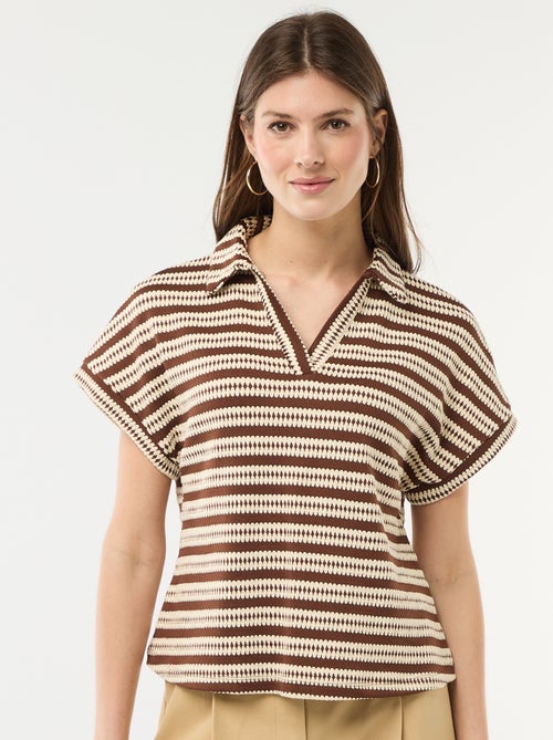 Camiseta tipo polo colorida - Kiabi