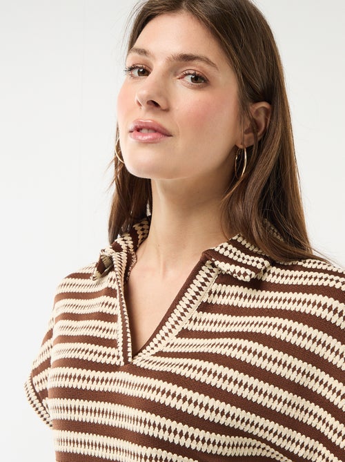 Camiseta tipo polo colorida - Kiabi