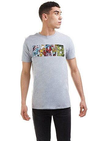 Camiseta tira de cómic para hombre - marvel