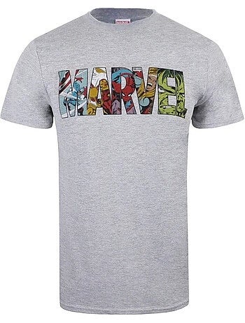 Camiseta tira de cómic para hombre - marvel