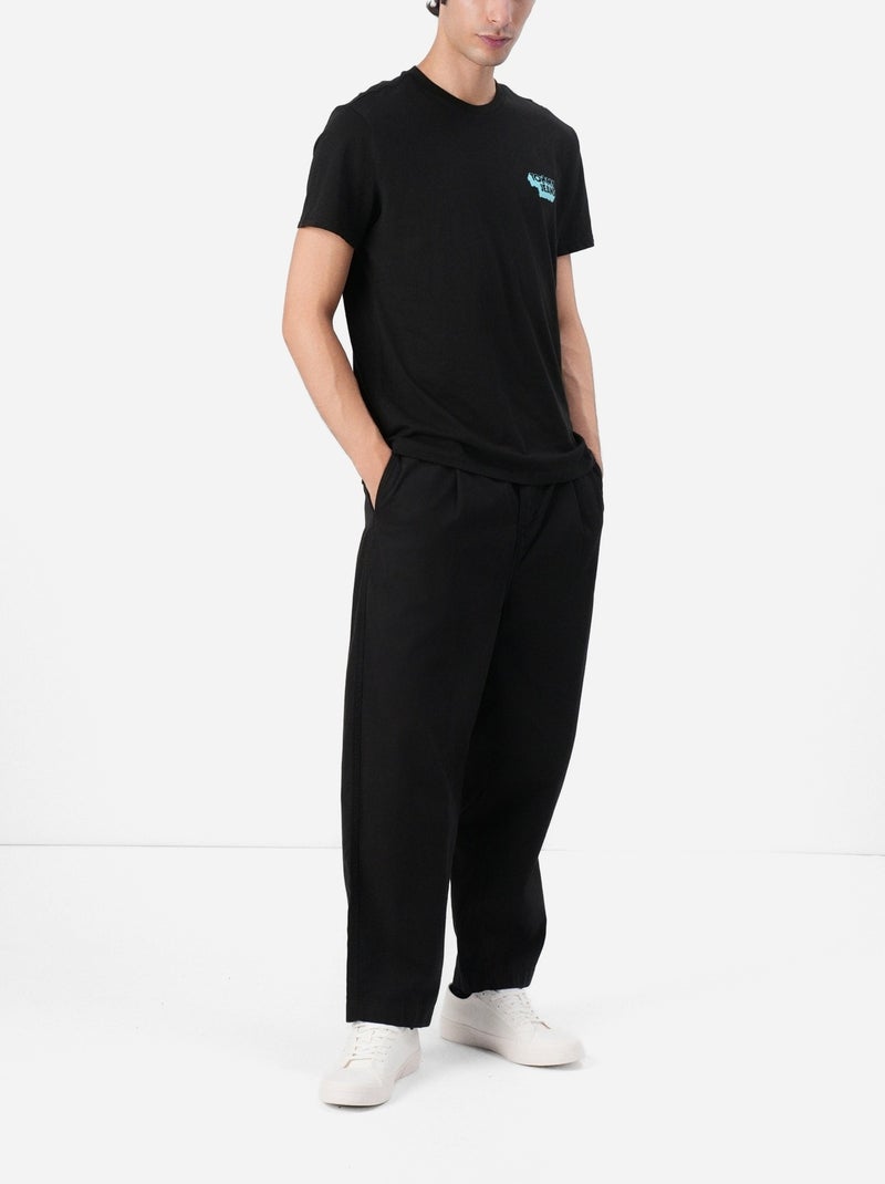 Camiseta tjm slim stack con logotipo - tommy jeans Negro - Kiabi