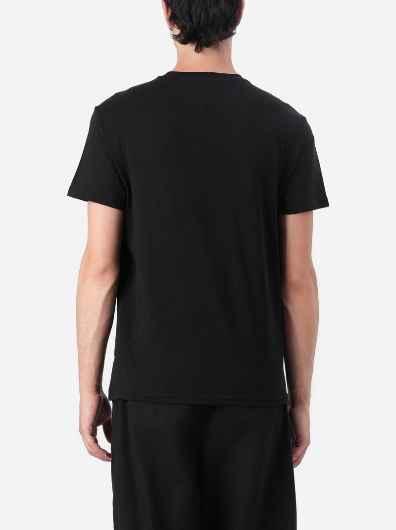 Camiseta tjm slim stack con logotipo - tommy jeans Negro - Kiabi
