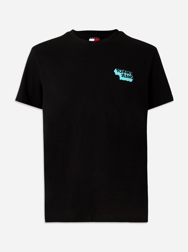Camiseta tjm slim stack con logotipo - tommy jeans Negro - Kiabi