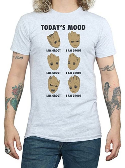 Camiseta today´s mood de baby groot para hombre - guardians of the galaxy - Kiabi