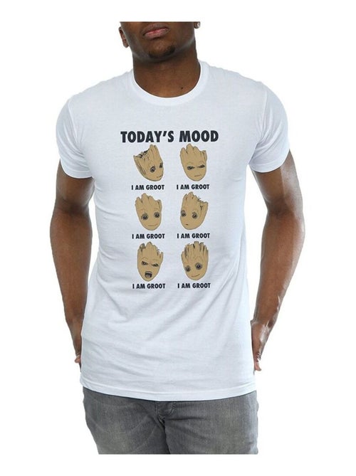 Camiseta today´s mood de bebé groot de algodón para hombre - guardians of the galaxy - Kiabi