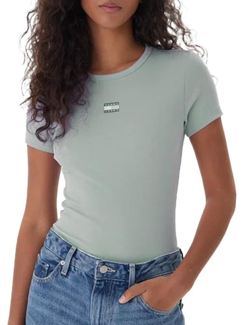 Camiseta Tommy Hilfiger con Insignia para Mujer - Kiabi Camiseta Tommy Hilfiger con Insignia para Mujer - Kiabi