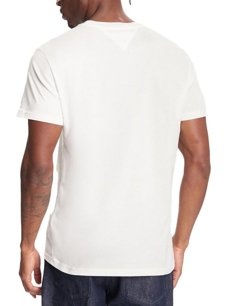 Camiseta Tommy Hilfiger de Hombre Color con Bandera Crudo - Kiabi