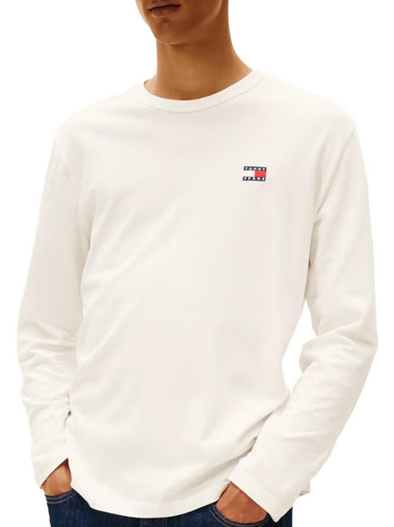 Camiseta tommy hilfiger de hombre con insignia Beige - Kiabi