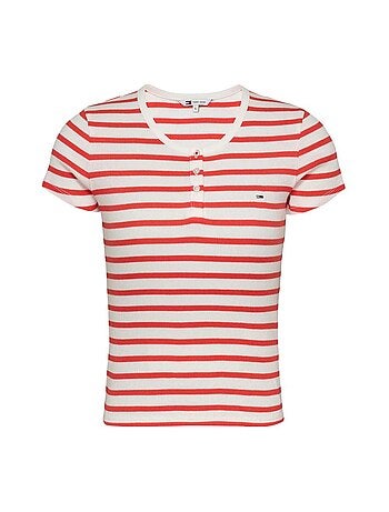 Camiseta Tommy Hilfiger de Mujer con Botones
