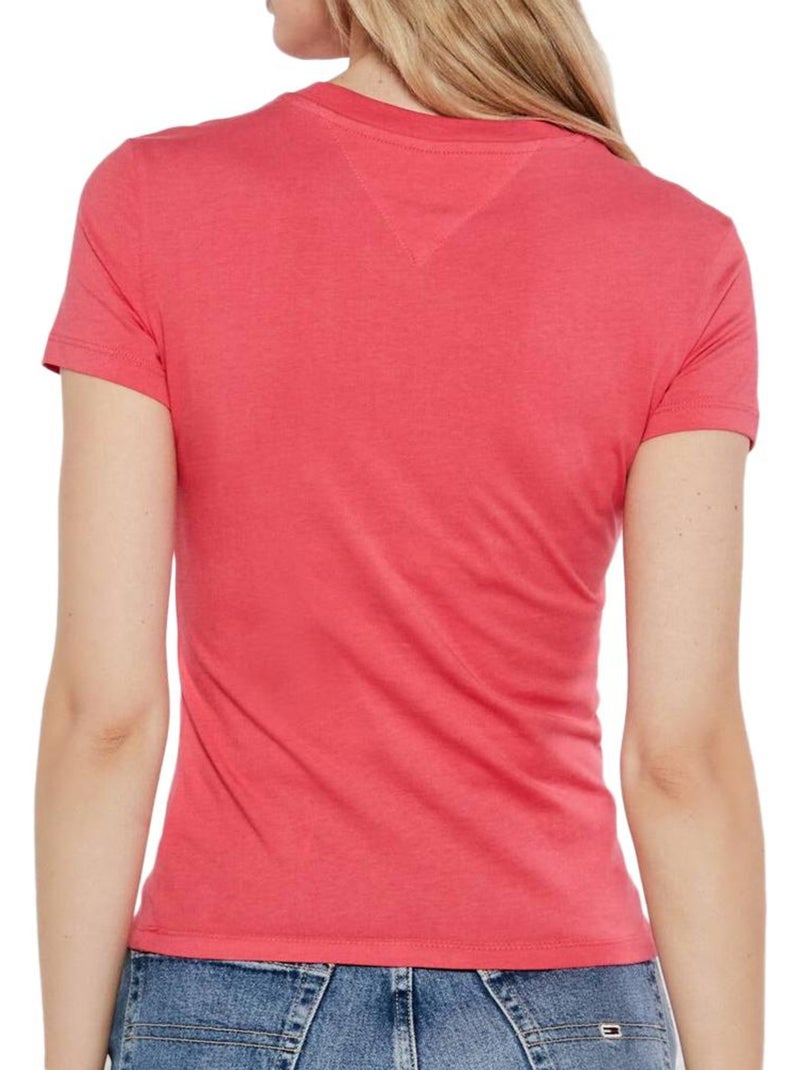 Camiseta Tommy Hilfiger de Mujer Rosa - Kiabi