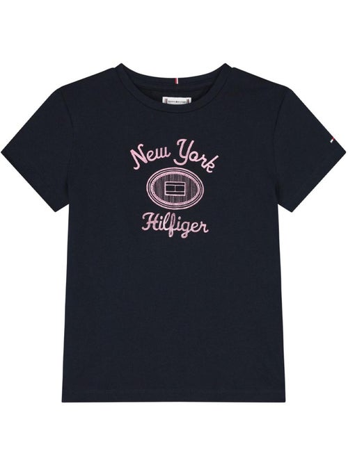 Camiseta Tommy Hilfiger de niña con logo metalizado - Kiabi