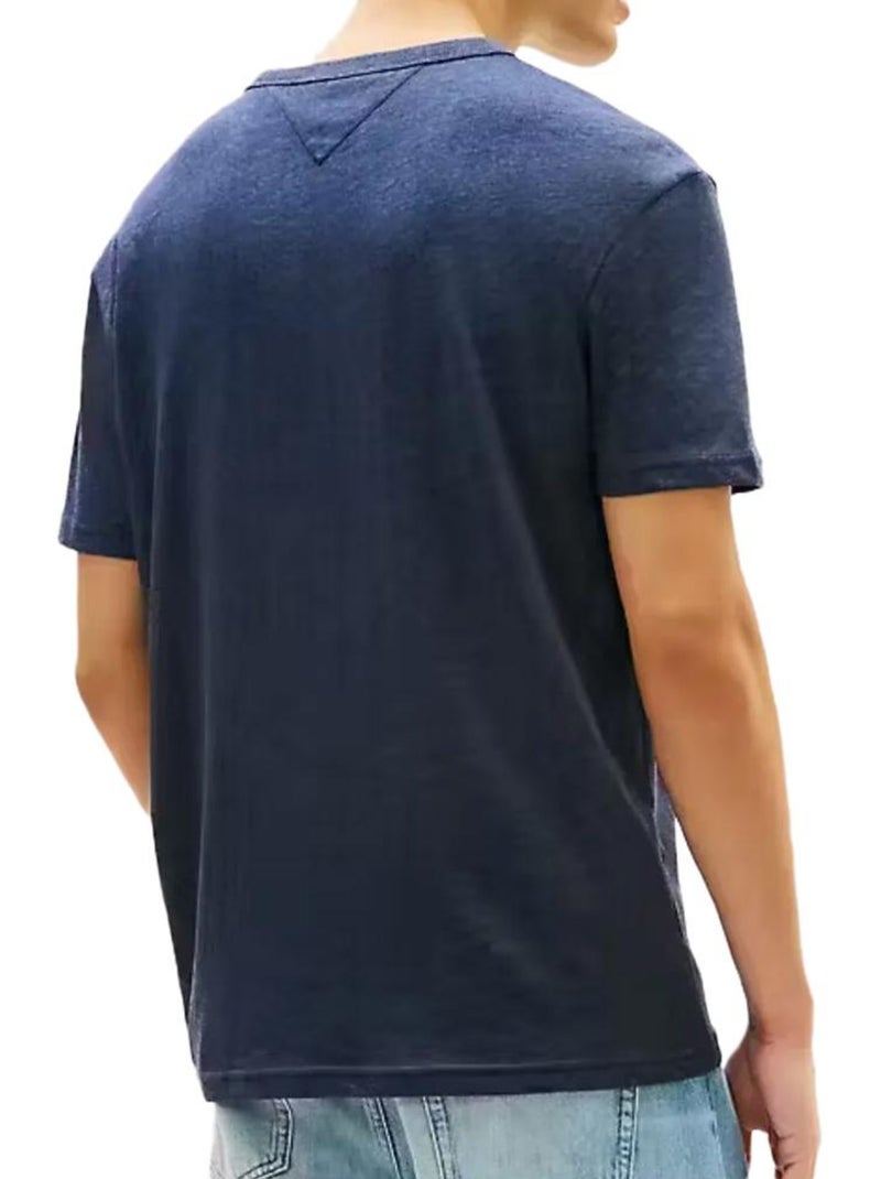 Camiseta Tommy Hilfiger Hombre con Logo Azul marino - Kiabi