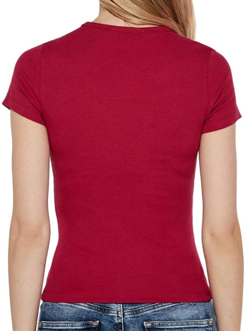 Camiseta Tommy Hilfiger Mujer con Insignia - Kiabi Camiseta Tommy Hilfiger Mujer con Insignia - Kiabi