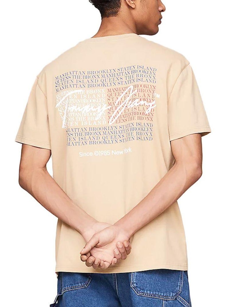 Camiseta Tommy Hilfiger para Hombre Beige - Kiabi