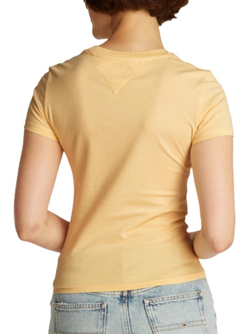 Camiseta tommy hilfiger para mujer Amarillo - Kiabi