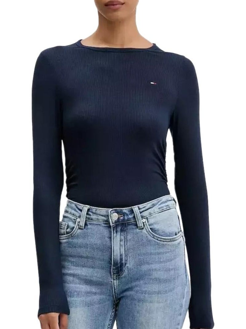 Camiseta tommy hilfiger para mujer Azul marino - Kiabi