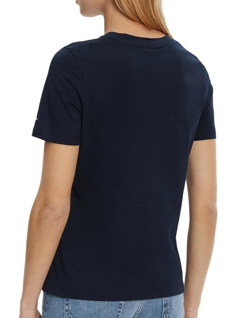 Camiseta tommy hilfiger para mujer Azul marino - Kiabi