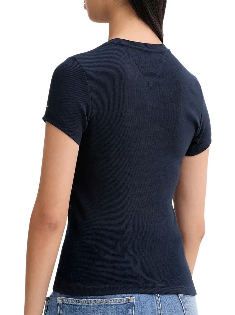 Camiseta Tommy Hilfiger para Mujer Azul marino - Kiabi
