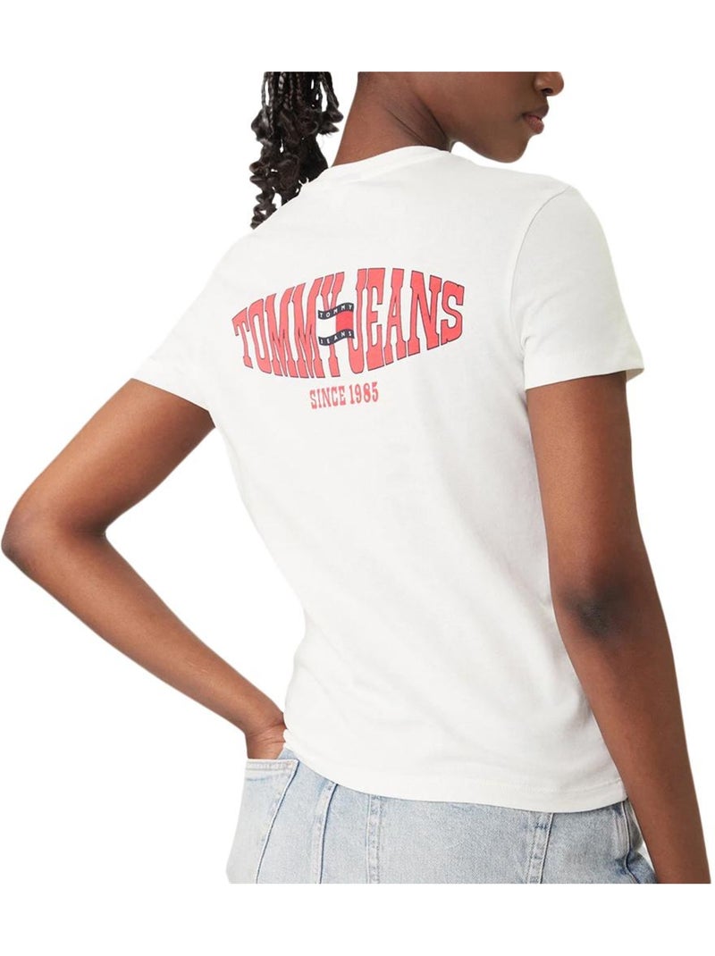 Camiseta tommy hilfiger para mujer Beige - Kiabi
