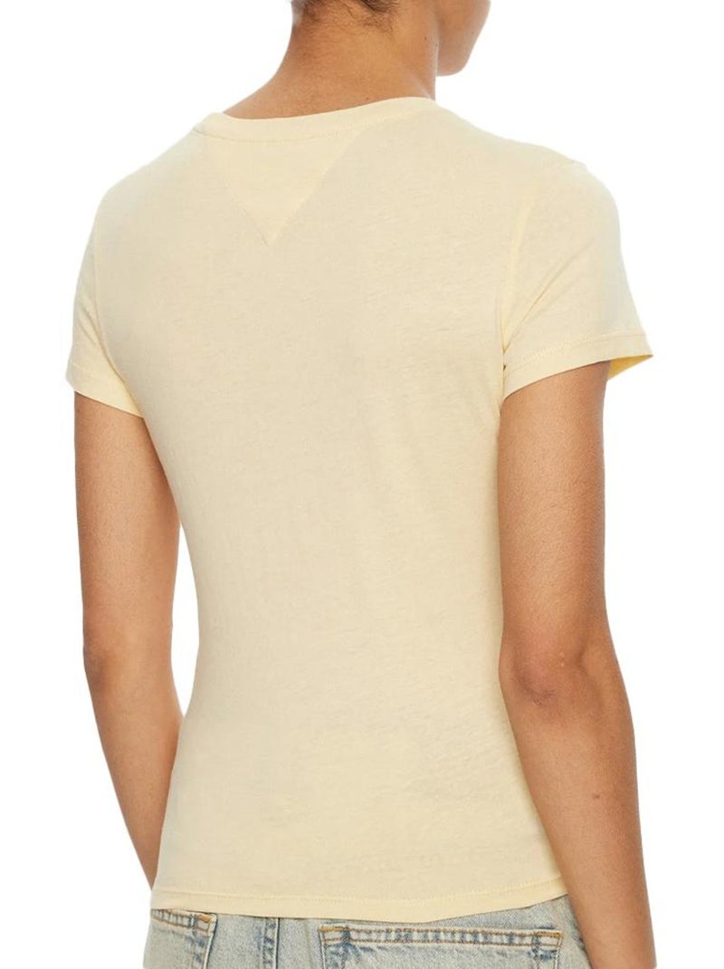 Camiseta Tommy Hilfiger para Mujer Beige - Kiabi