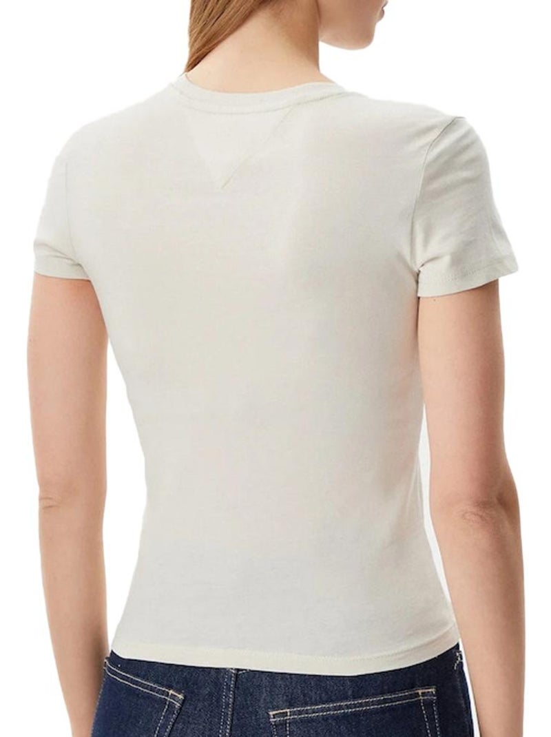 Camiseta tommy hilfiger para mujer Beige - Kiabi